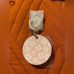 New Coach Hidden Leather Bag Charm NWT